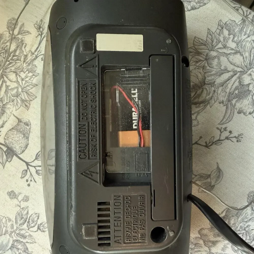 Sony Dream Machine Dual Alarm FM AM Clock Radio ICF-C490 Black Tested & Working